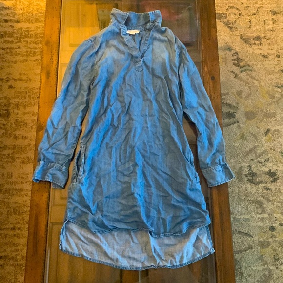 Blue denim dress with pockets - Picture 1 of 1